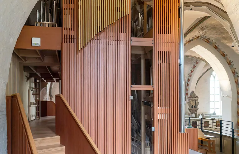Blick in die Gläserne Orgel