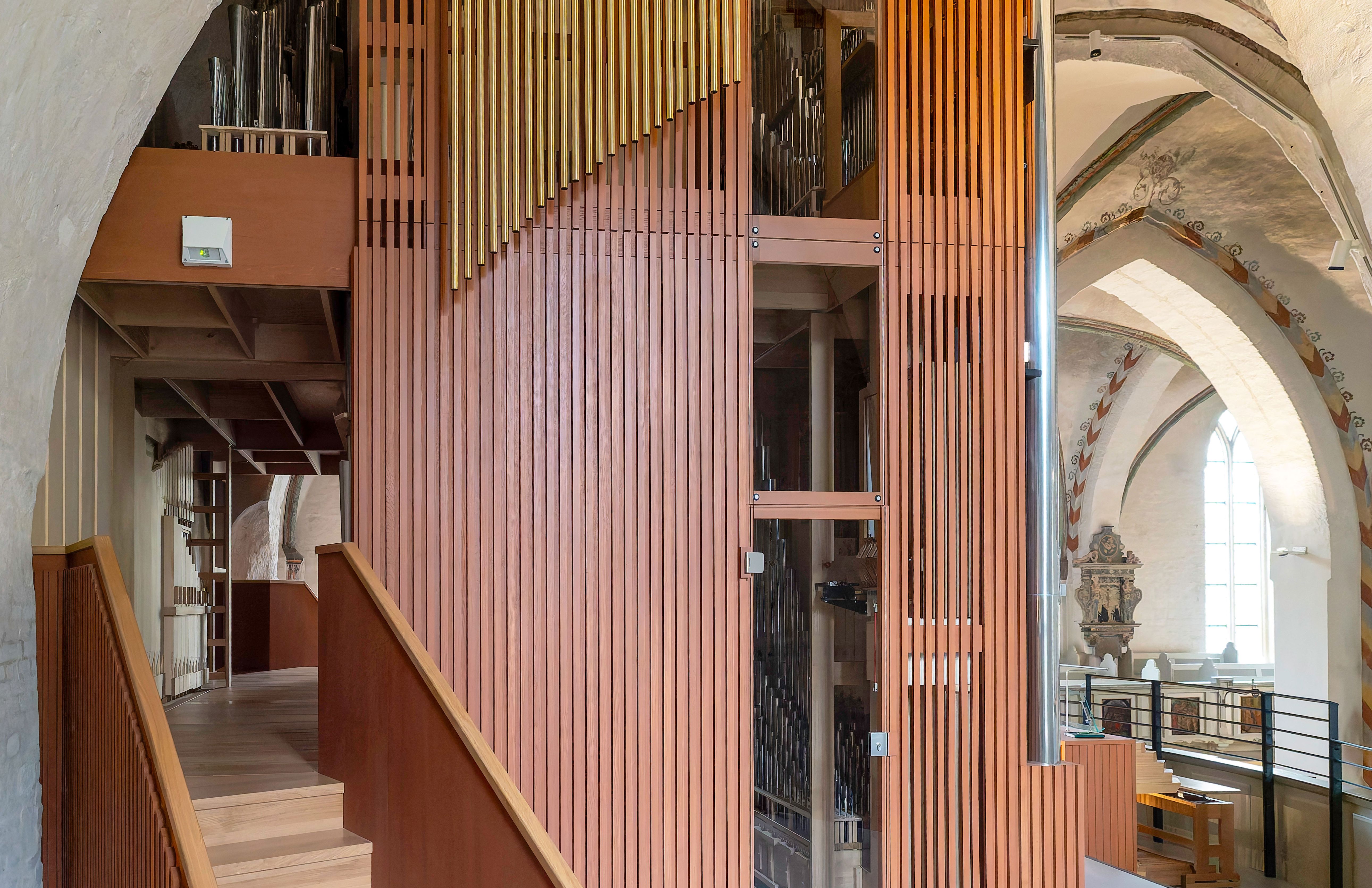 Blick in die Gläserne Orgel